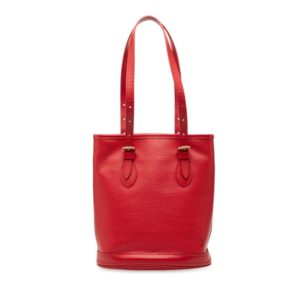 Louis Vuitton Rouge Red Epi Handbag Leather Bucket Red